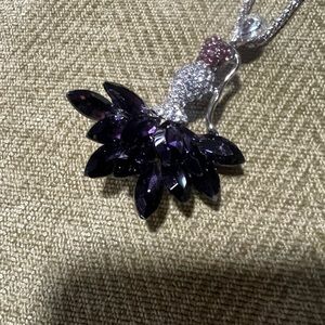 NWT; Betsey Johnson Lady necklace